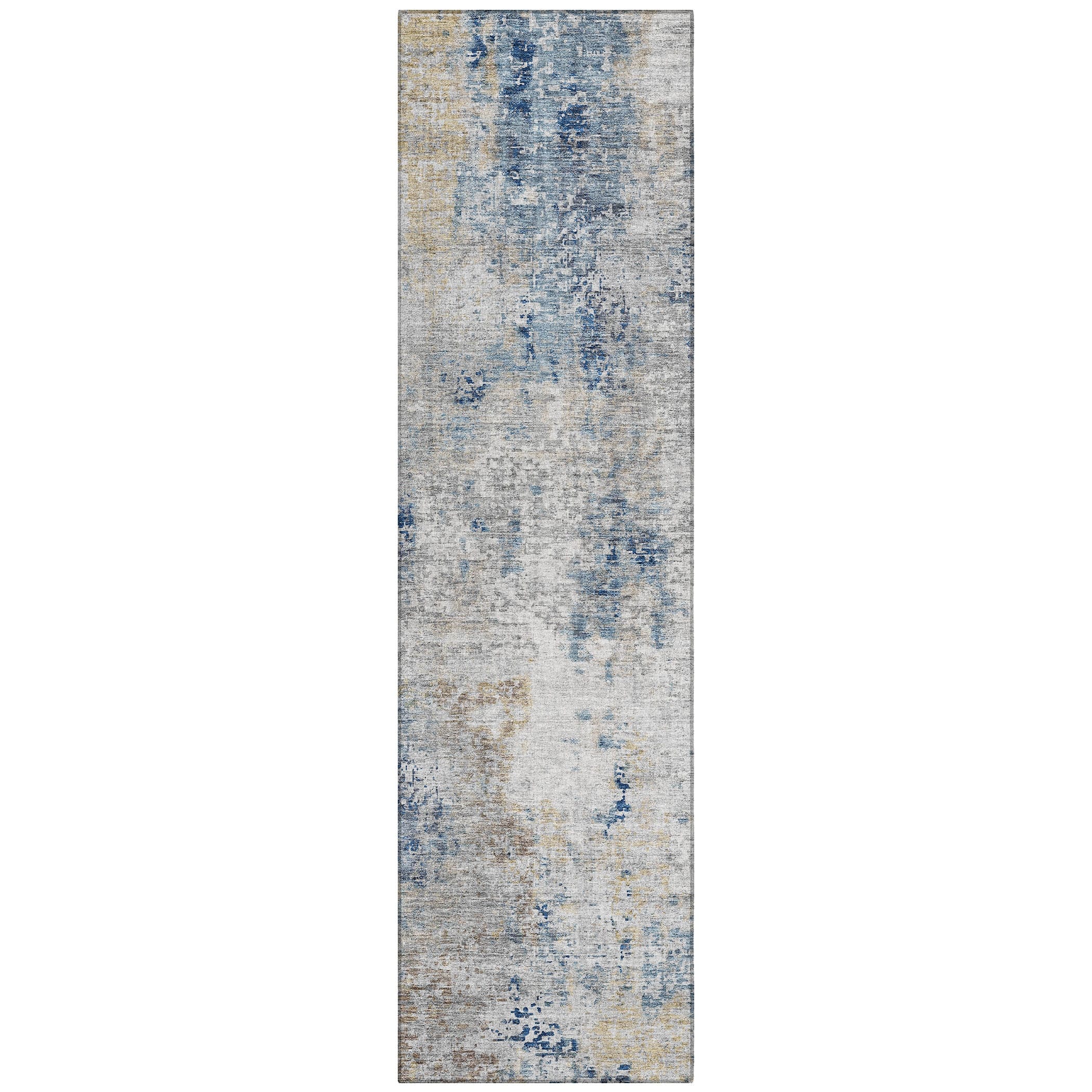 Machine Washable Indoor/ Outdoor Chantille Abstract Modern Rug