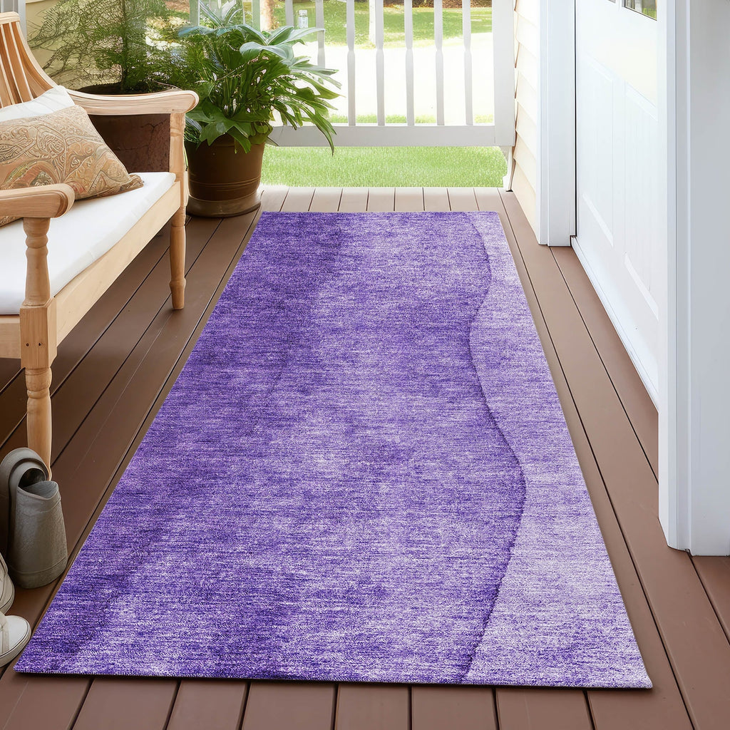 Tapis Chantille contemporain ombré lavable en machine pour intérieur/extérieur