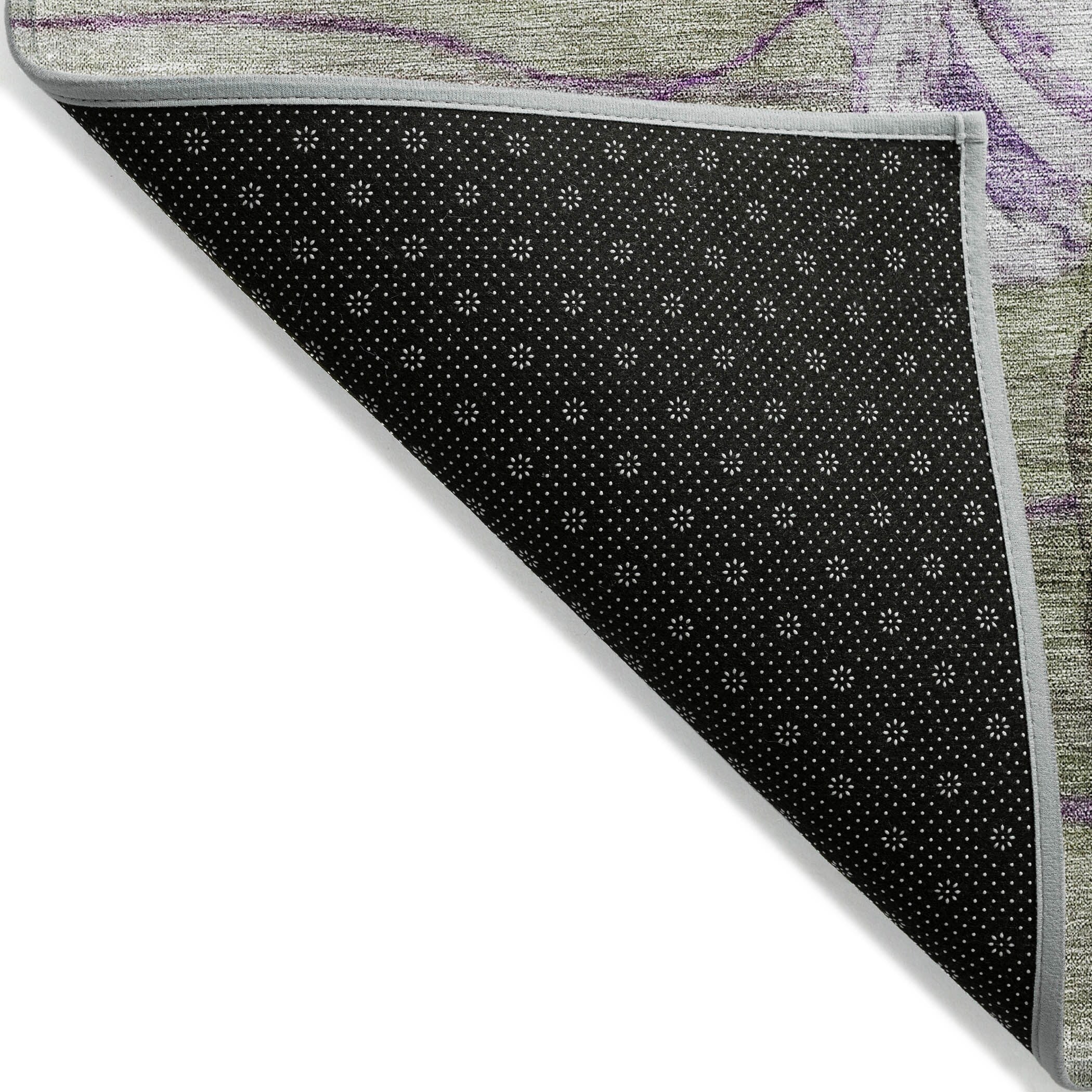 Machine Washable Indoor/ Outdoor Chantille Modern Floral Rug