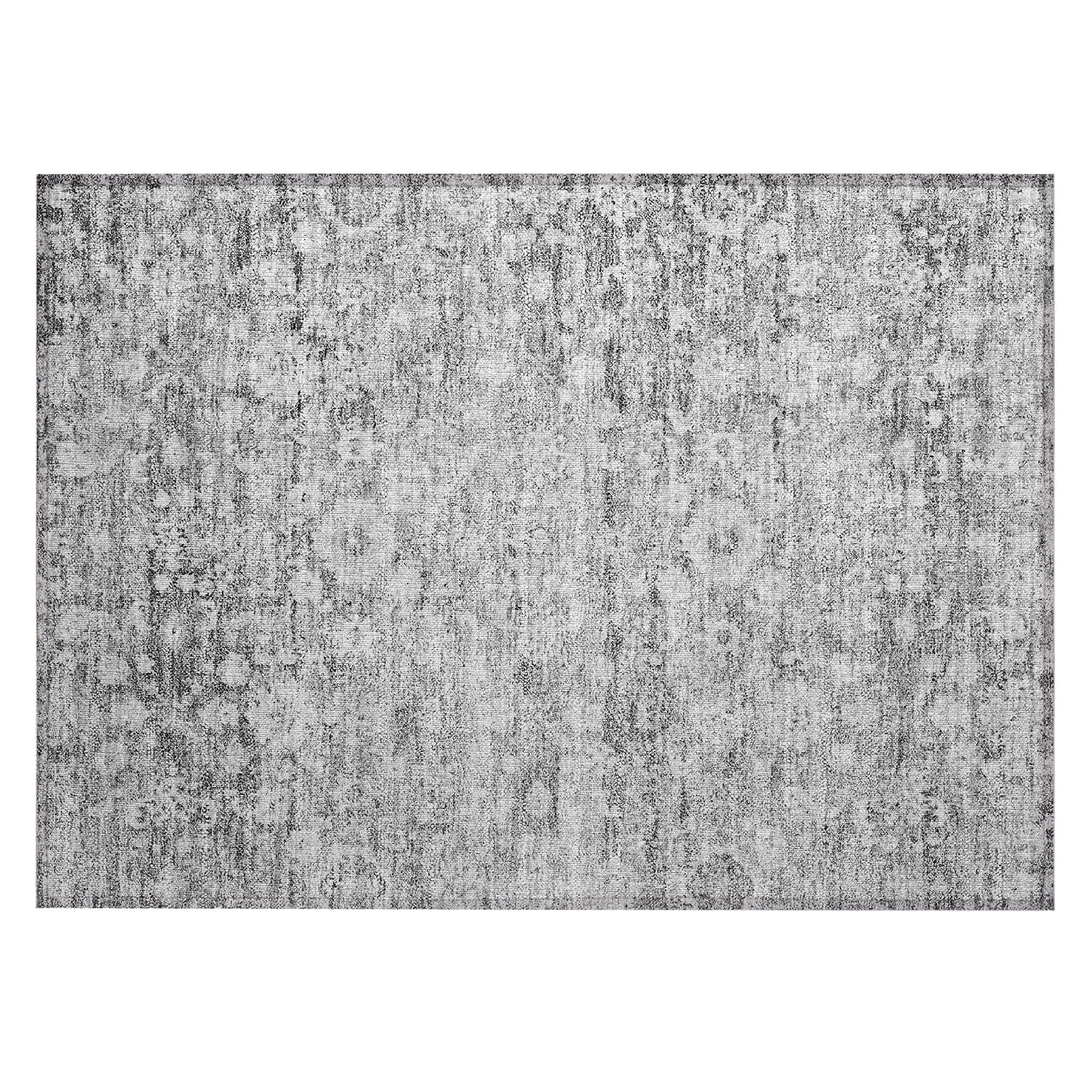 Machine Washable Indoor/ Outdoor Chantille Traditional Vintage Floral Rug
