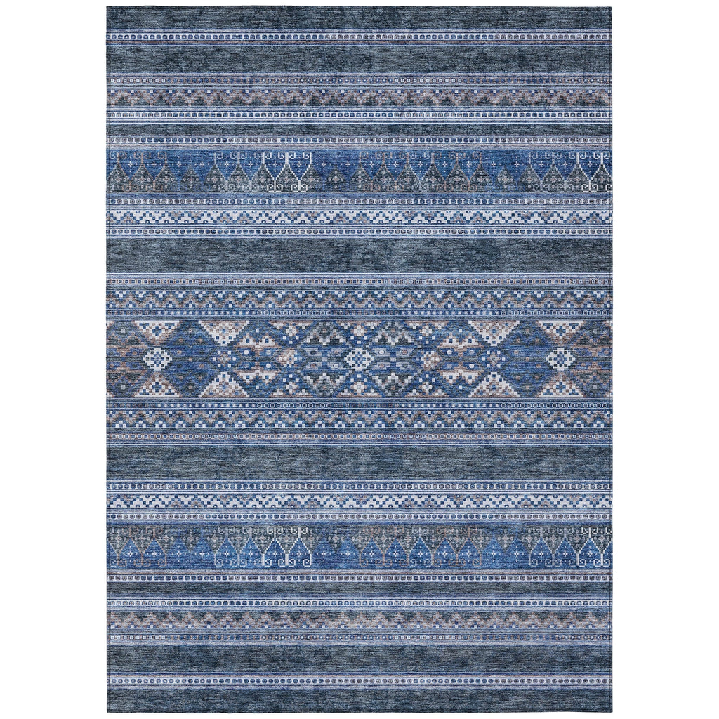 Tapis Chantille tribal bohème lavable en machine pour intérieur/extérieur