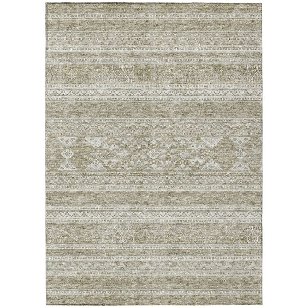 Tapis Chantille tribal bohème lavable en machine pour intérieur/extérieur