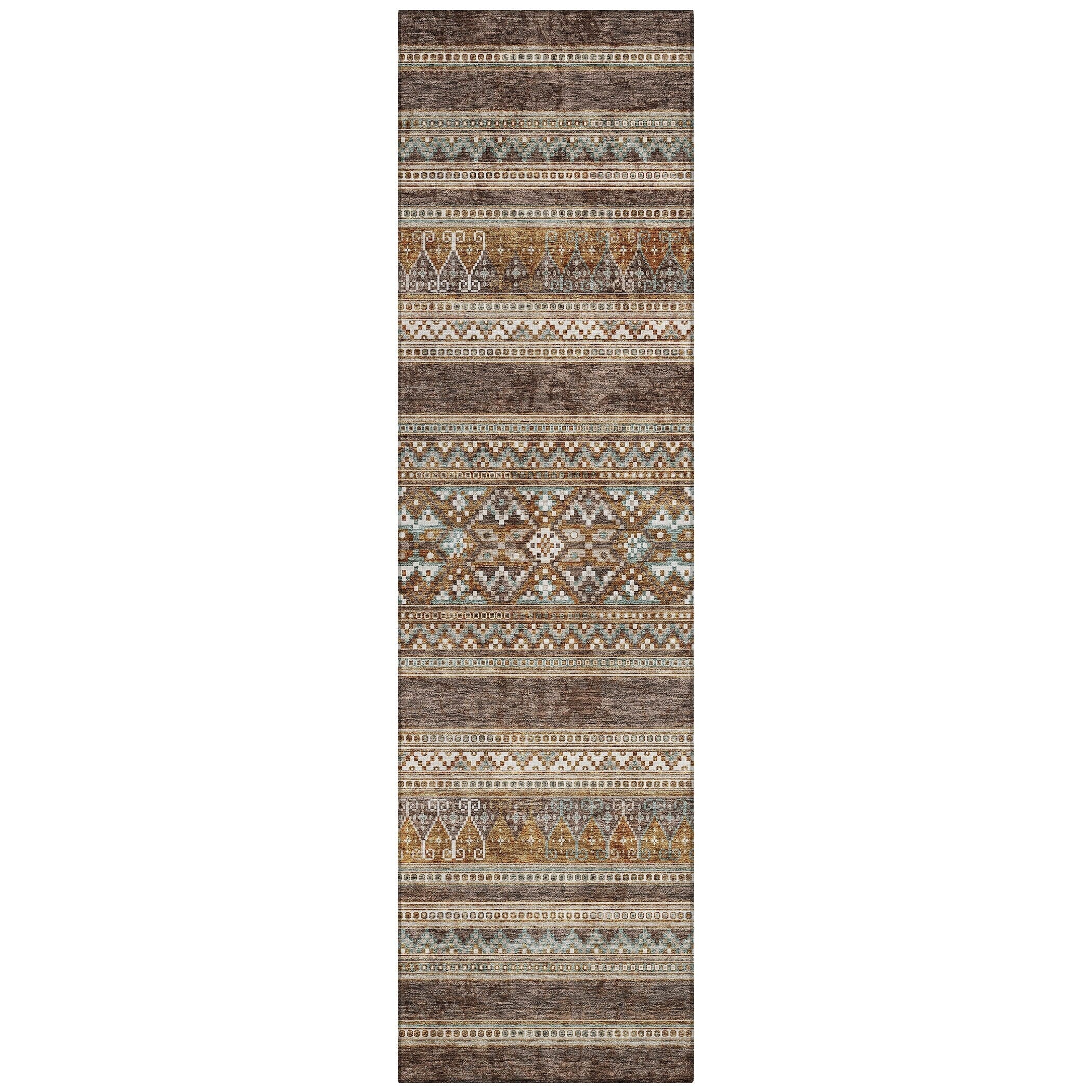 Machine Washable Indoor/ Outdoor Chantille Tribal Boho Rug
