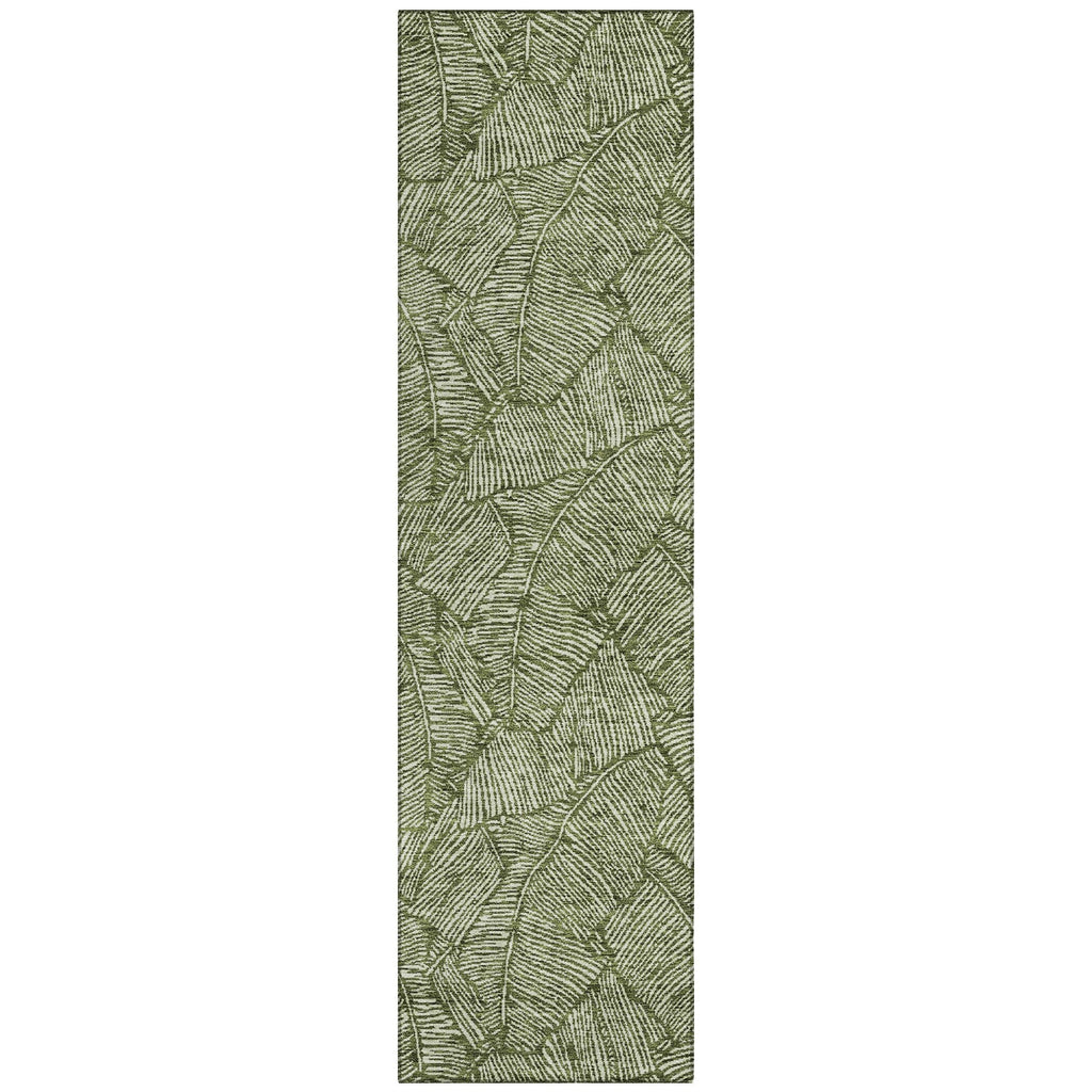 Tapis Chantille Tropical Palm lavable en machine pour intérieur/extérieur