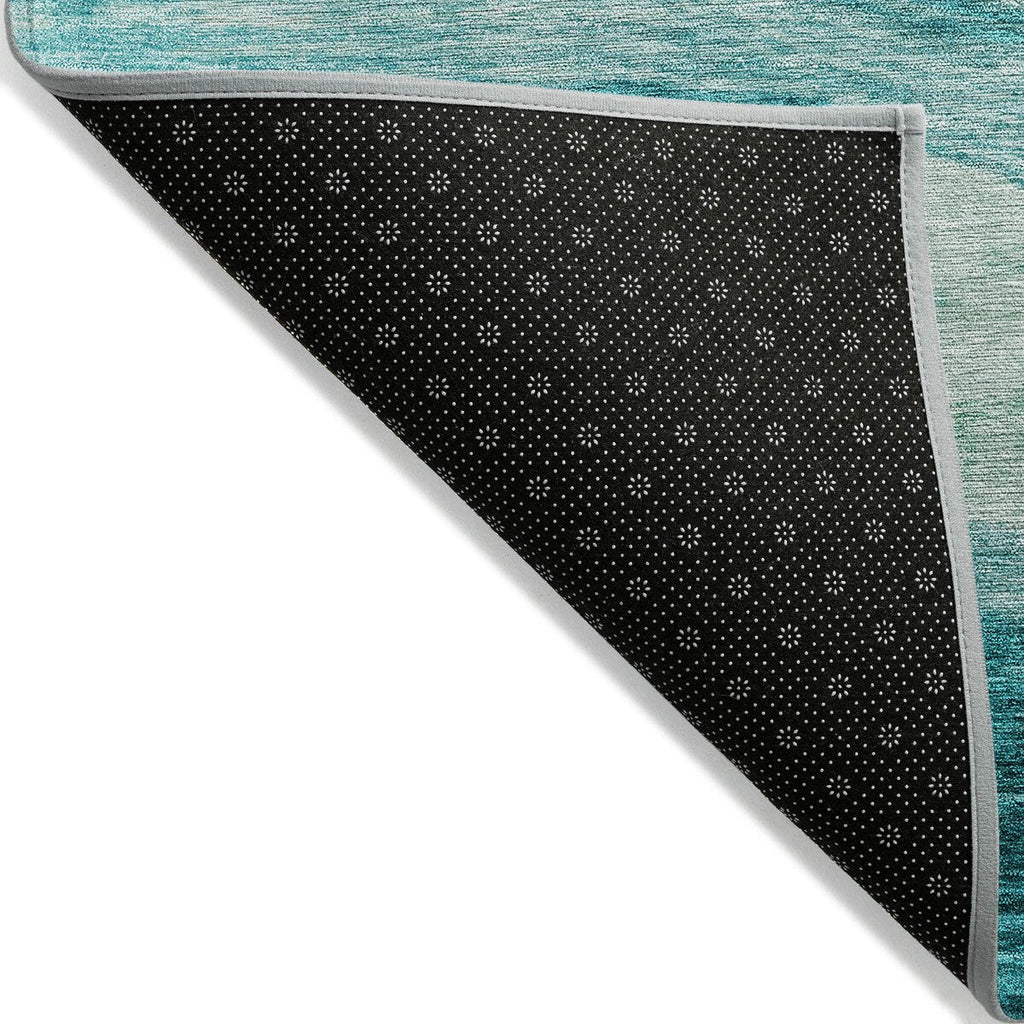 Tapis Chantille contemporain à vagues, lavable en machine, pour intérieur et extérieur