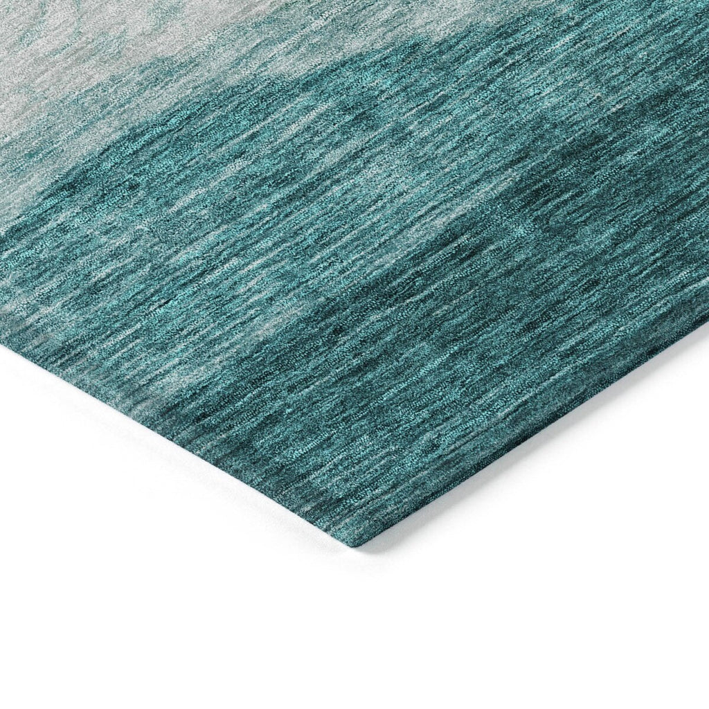 Tapis Chantille contemporain à vagues, lavable en machine, pour intérieur et extérieur