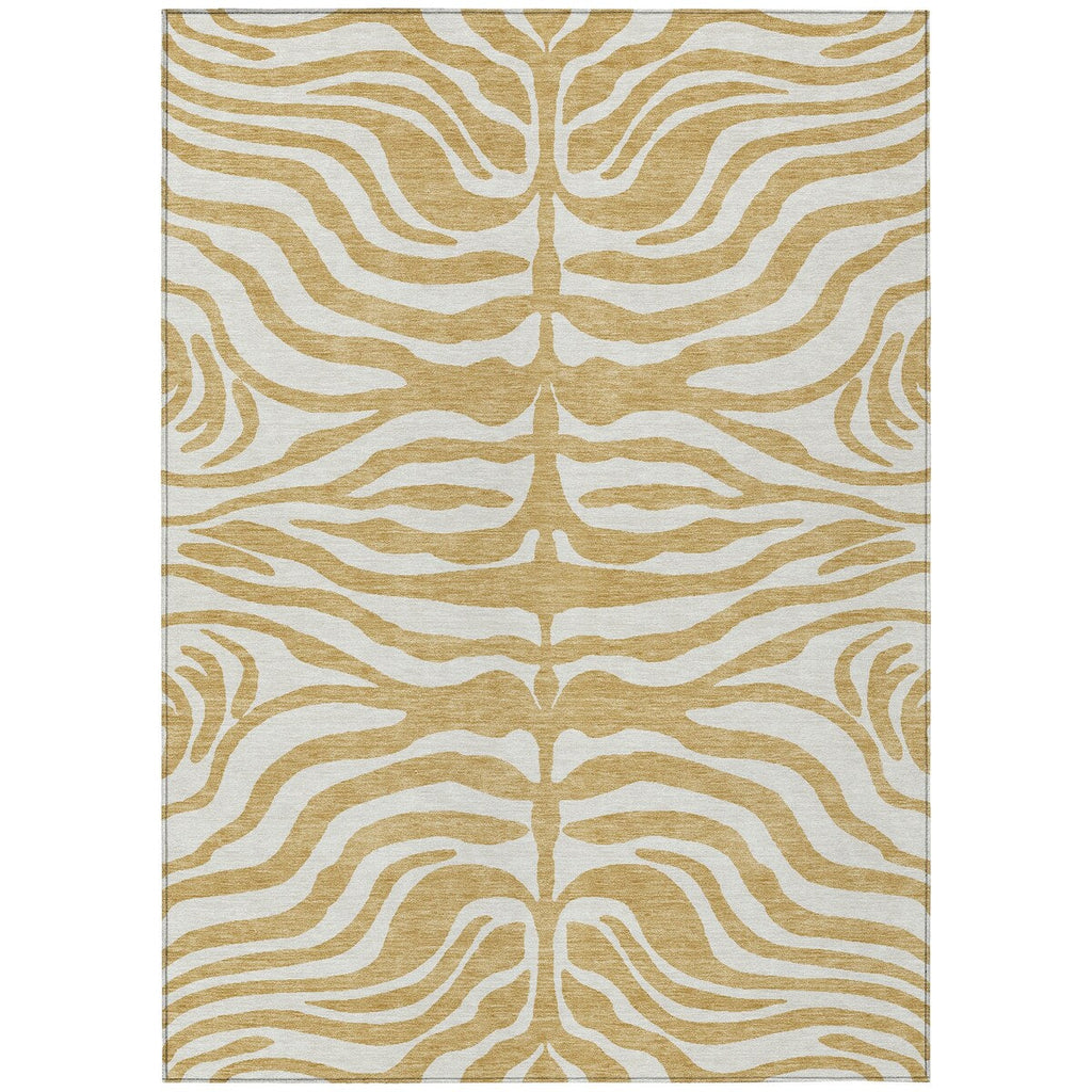 Tapis Chantille moderne à motif animal, lavable en machine, pour intérieur et extérieur