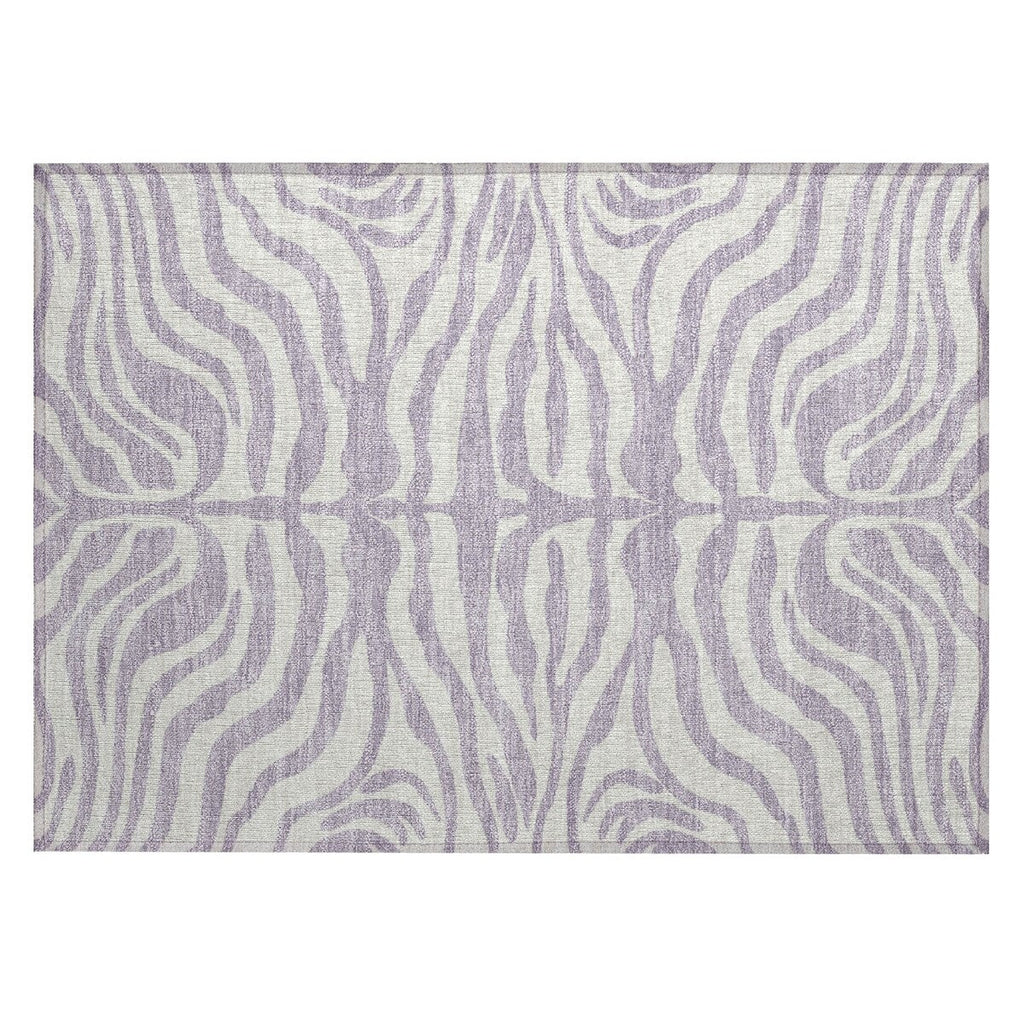 Tapis Chantille moderne à motif animal, lavable en machine, pour intérieur et extérieur