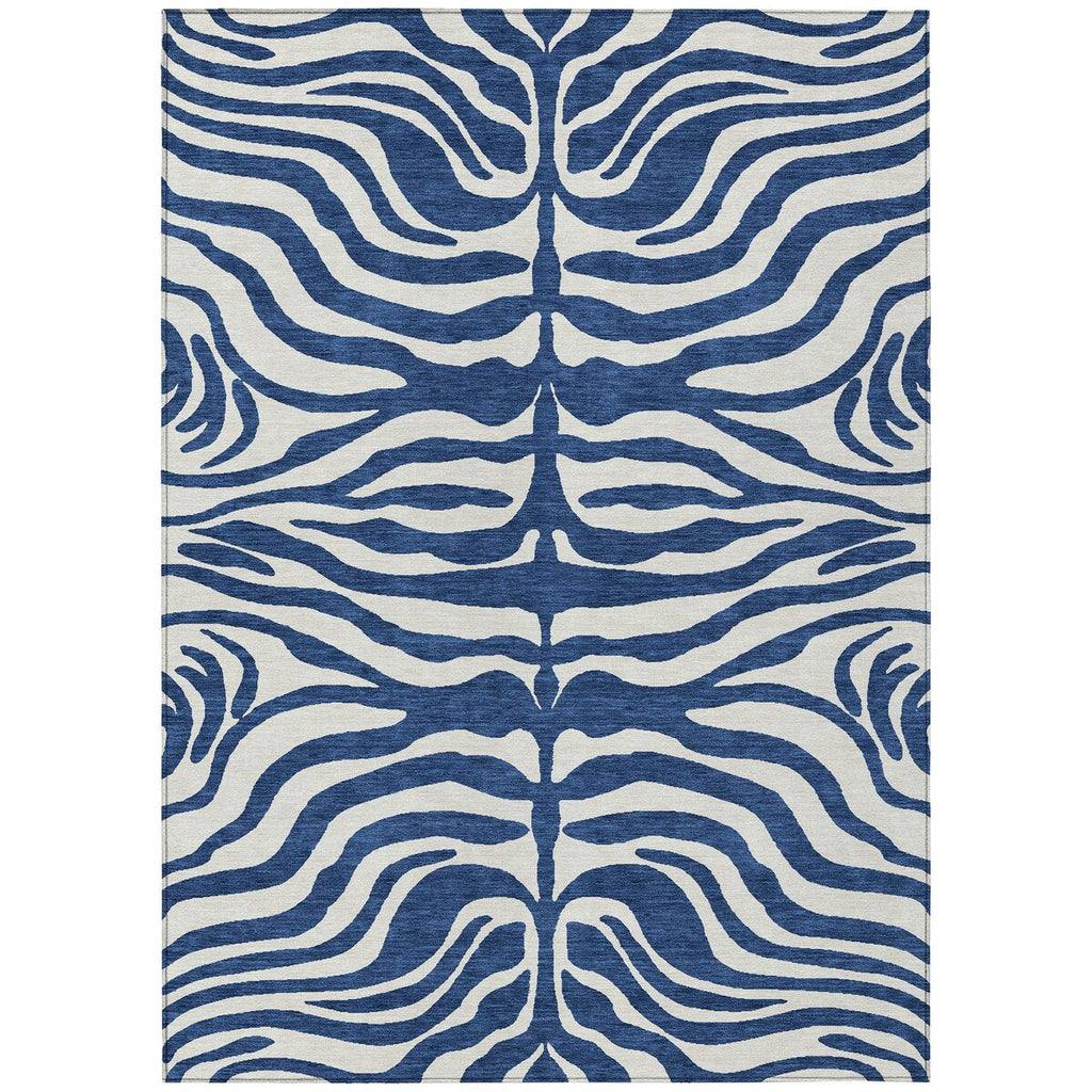 Tapis Chantille moderne à motif animal, lavable en machine, pour intérieur et extérieur