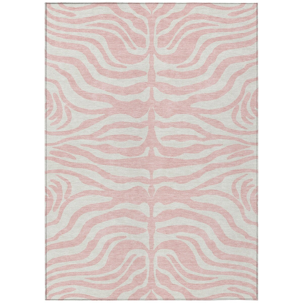 Tapis Chantille moderne à motif animal, lavable en machine, pour intérieur et extérieur