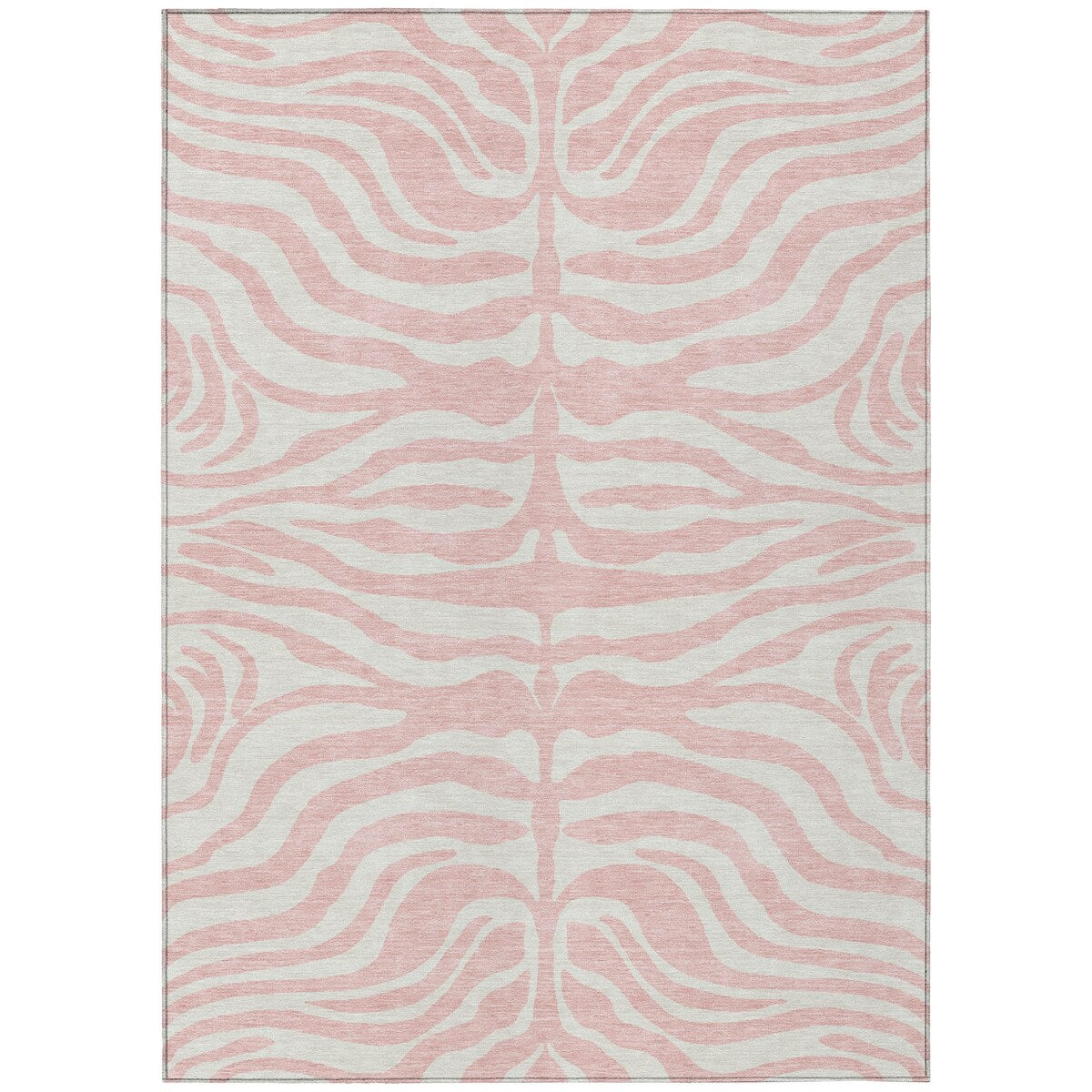 Machine Washable Indoor/ Outdoor Modern Animal Print Chantille Rug