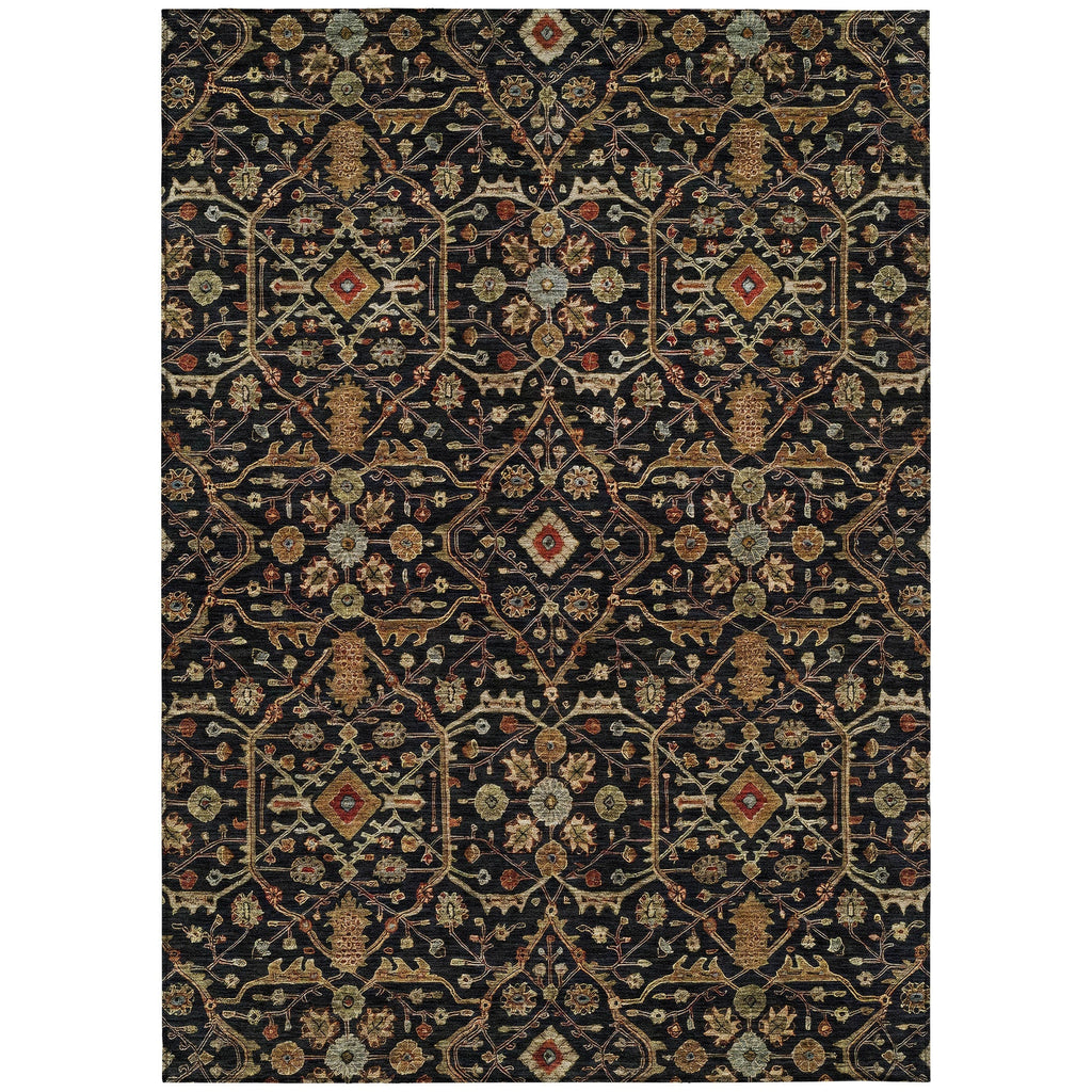 Machine Washable Indoor/ Outdoor Traditional Persian Chantille Rug