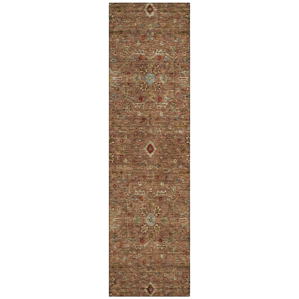 Machine Washable Indoor/ Outdoor Traditional Persian Chantille Rug