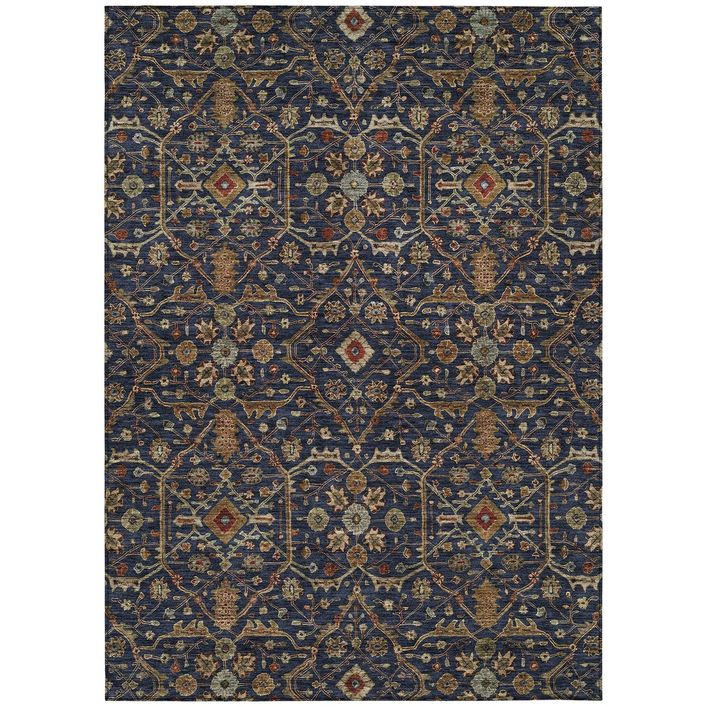Machine Washable Indoor/ Outdoor Traditional Persian Chantille Rug