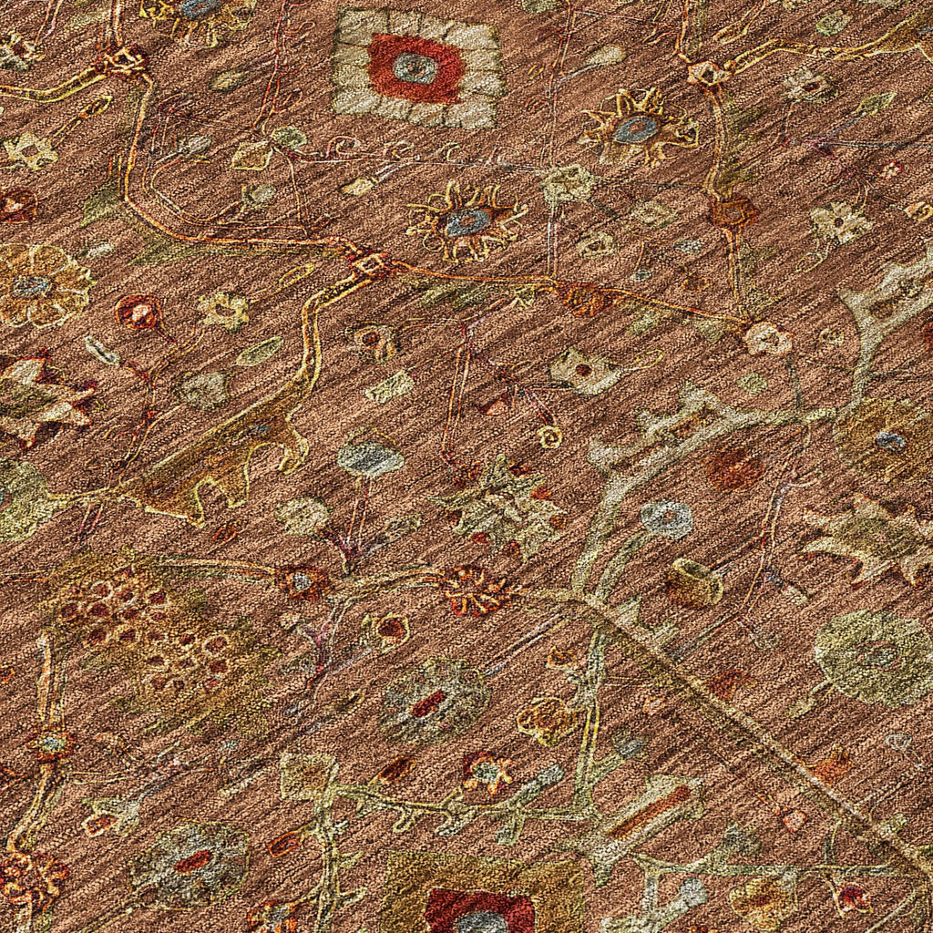 Machine Washable Indoor/ Outdoor Traditional Persian Chantille Rug