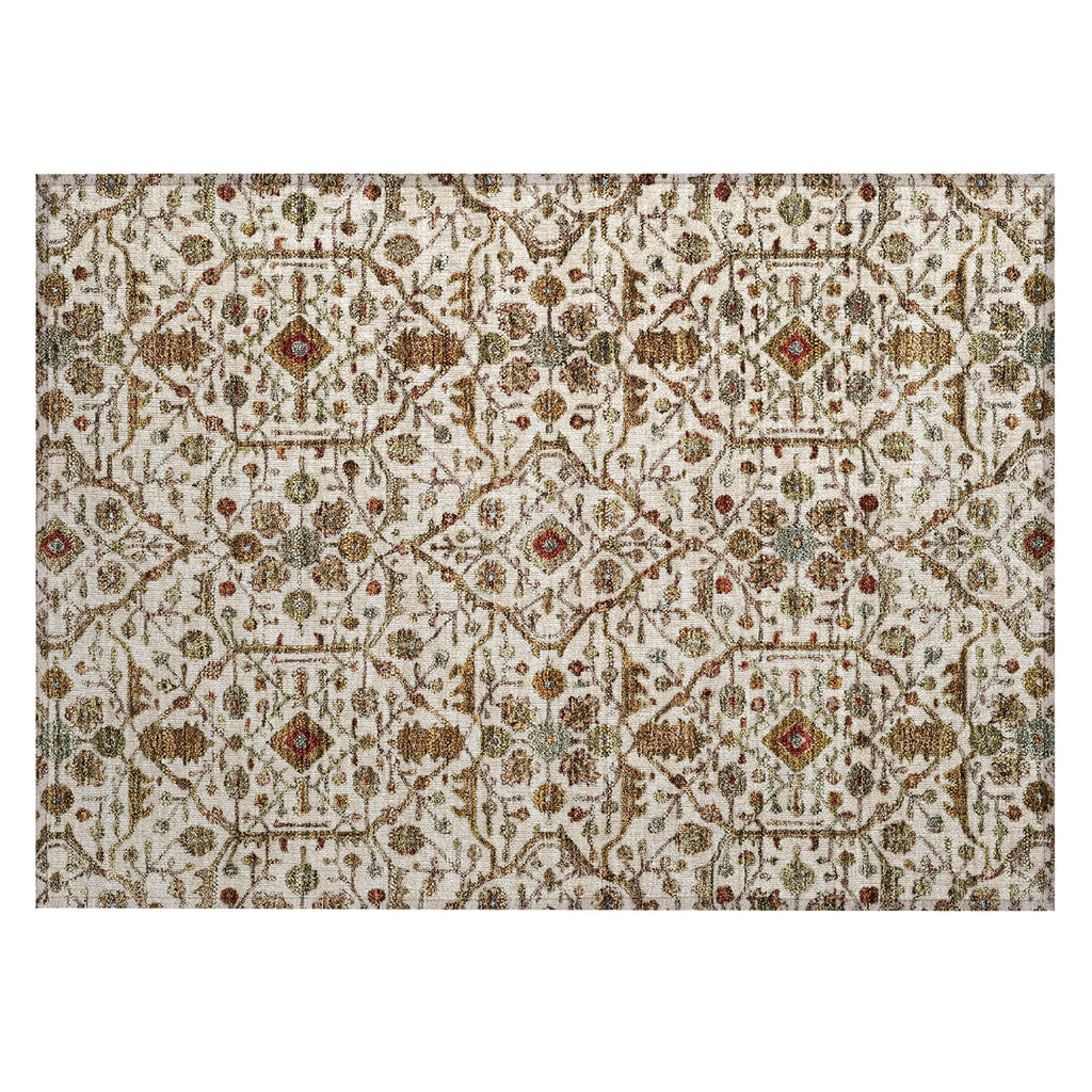 Machine Washable Indoor/ Outdoor Traditional Persian Chantille Rug