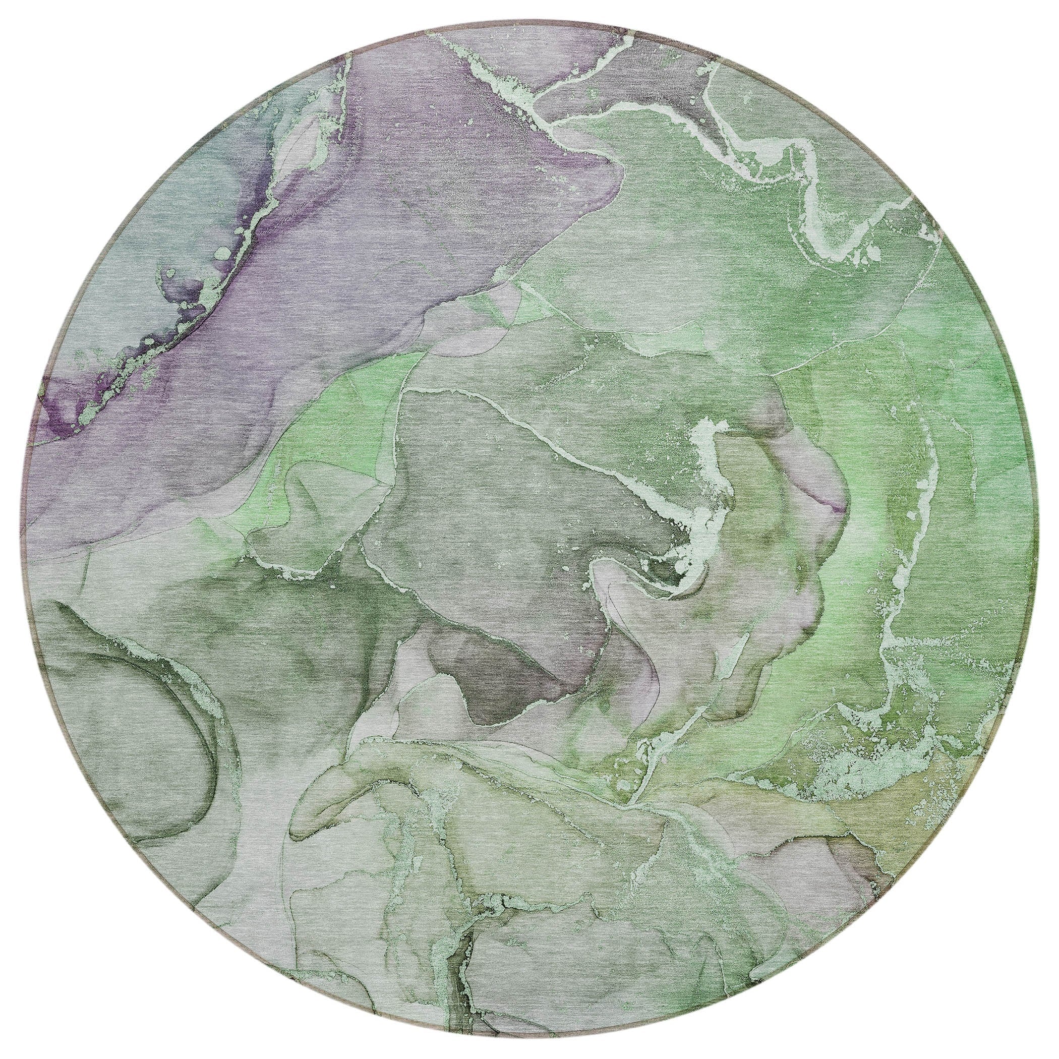 Machine Washable Indoor/ Outdoor Chantille Watercolor Rug