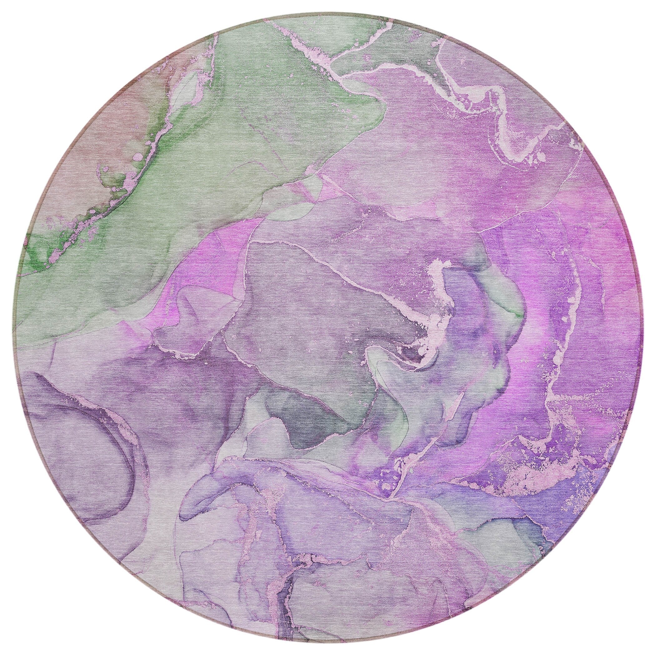 Machine Washable Indoor/ Outdoor Chantille Watercolor Rug