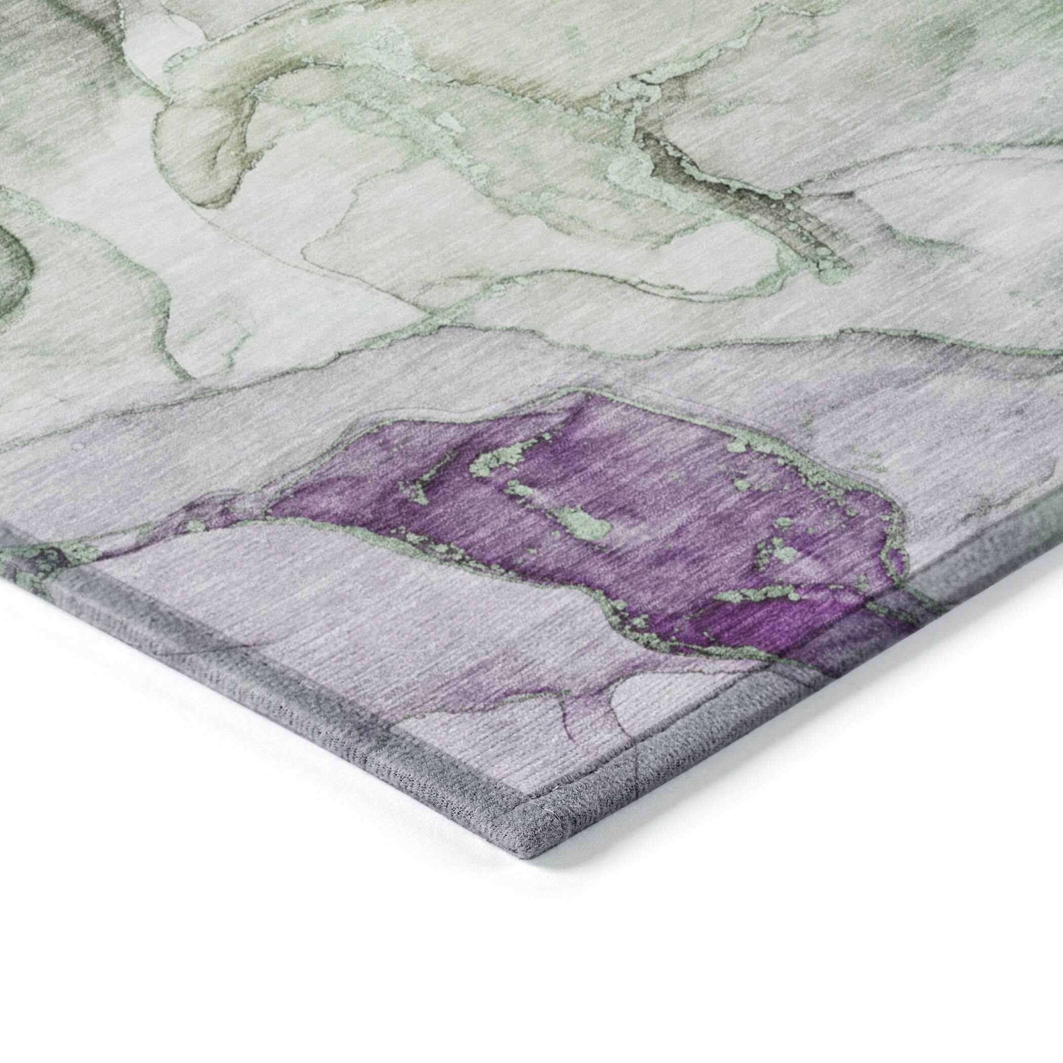 Machine Washable Indoor/ Outdoor Chantille Watercolor Rug
