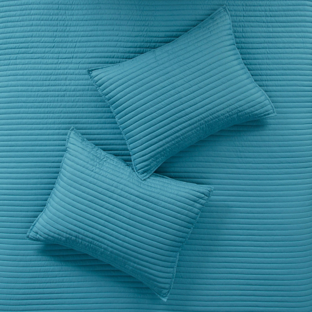 Madison Park Anchorage 8 Piece Printed Seersucker Comforter and Quilt Set Collection