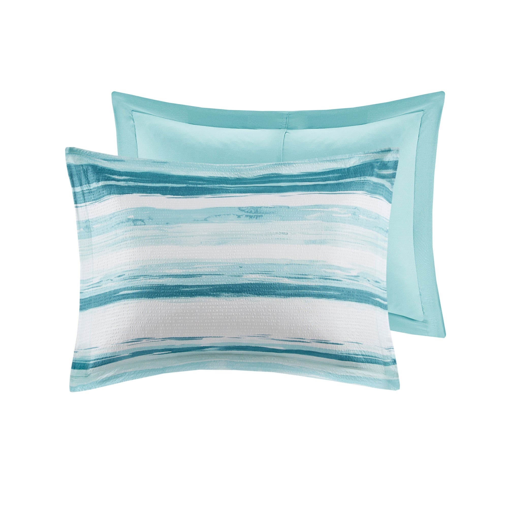 Madison Park Anchorage 8 Piece Printed Seersucker Comforter and Quilt Set Collection