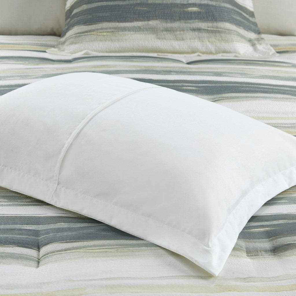 Madison Park Anchorage 8 Piece Printed Seersucker Comforter and Quilt Set Collection