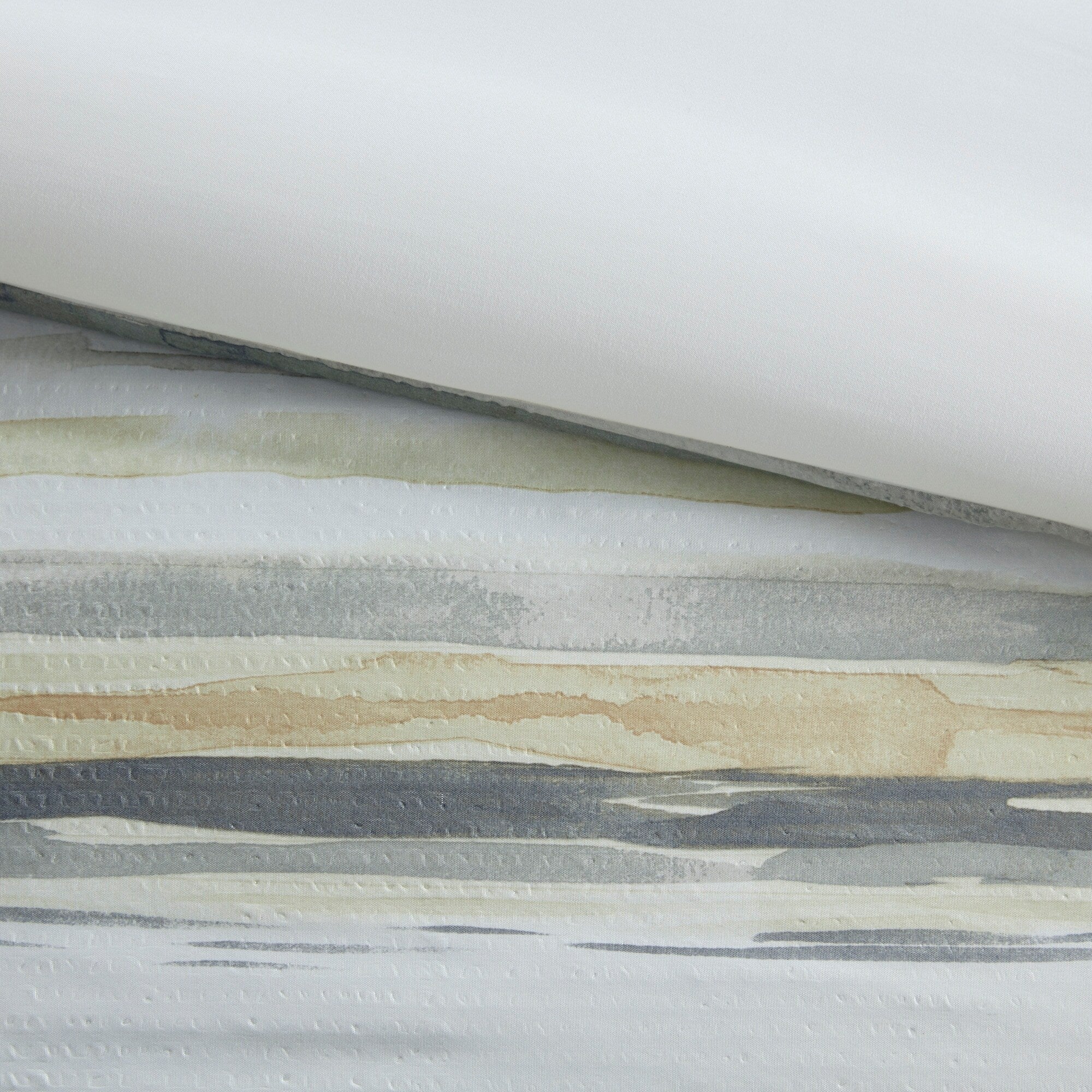 Madison Park Anchorage 8 Piece Printed Seersucker Comforter and Quilt Set Collection