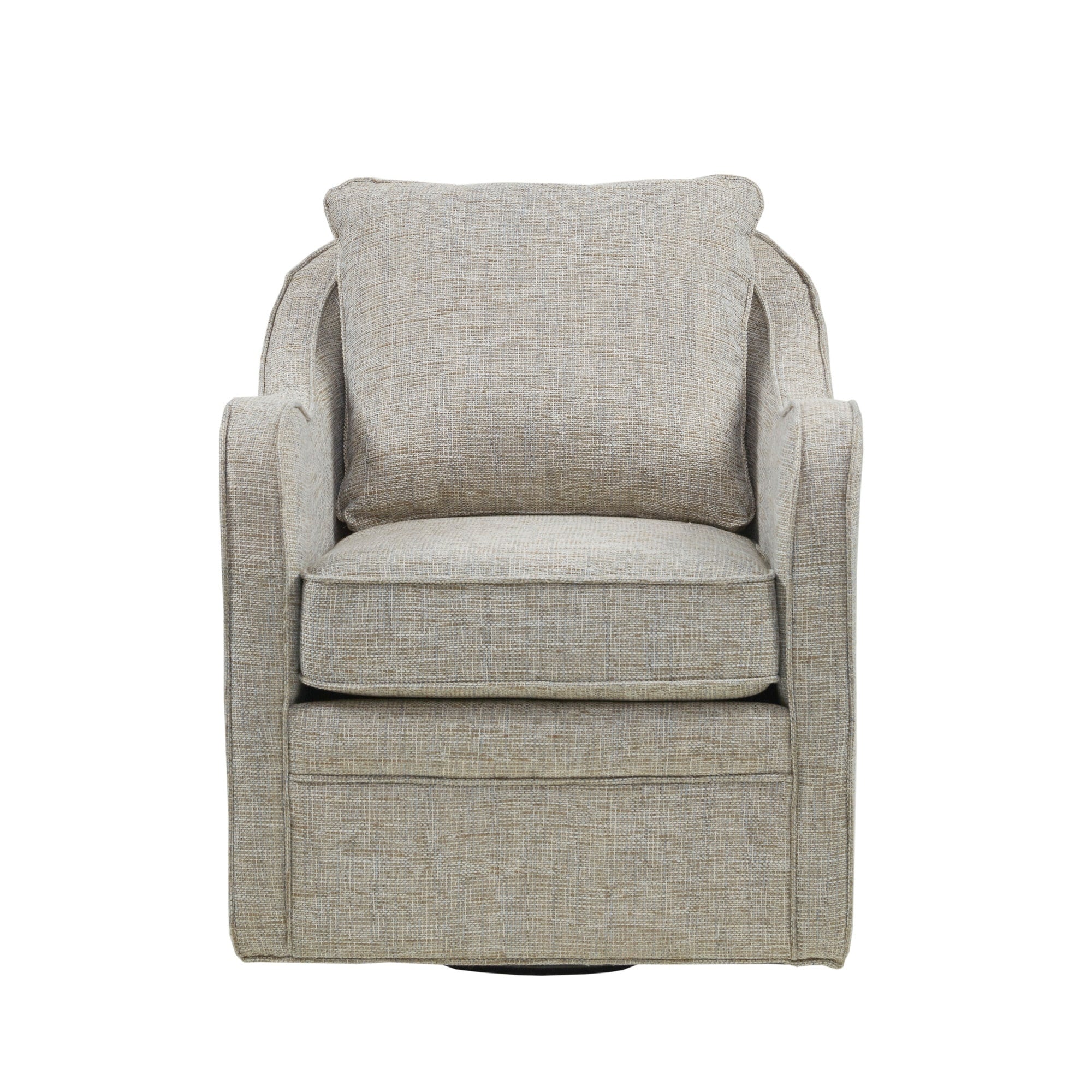 Madison Park Betty Upholstered Swivel Curved Armchair