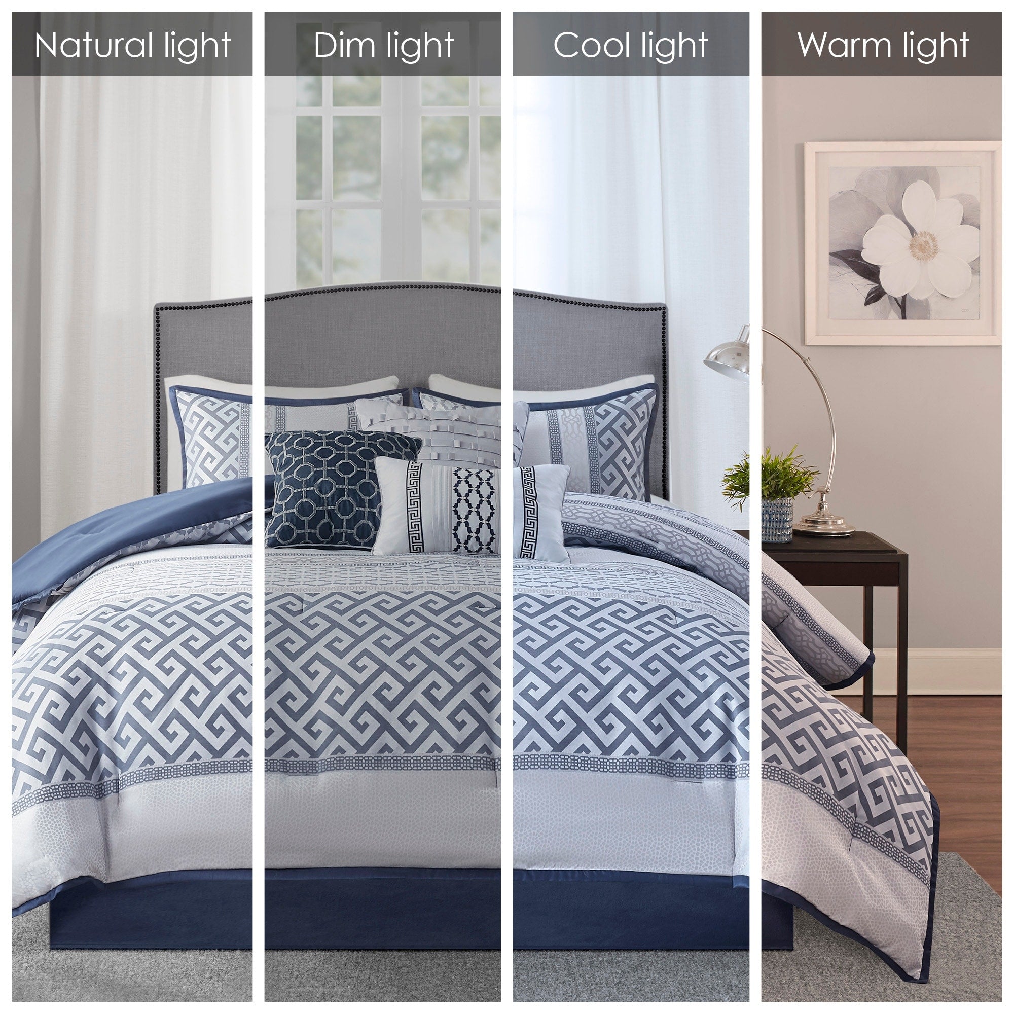 Ensemble de couette jacquard géométrique Madison Park Christian 7 pièces