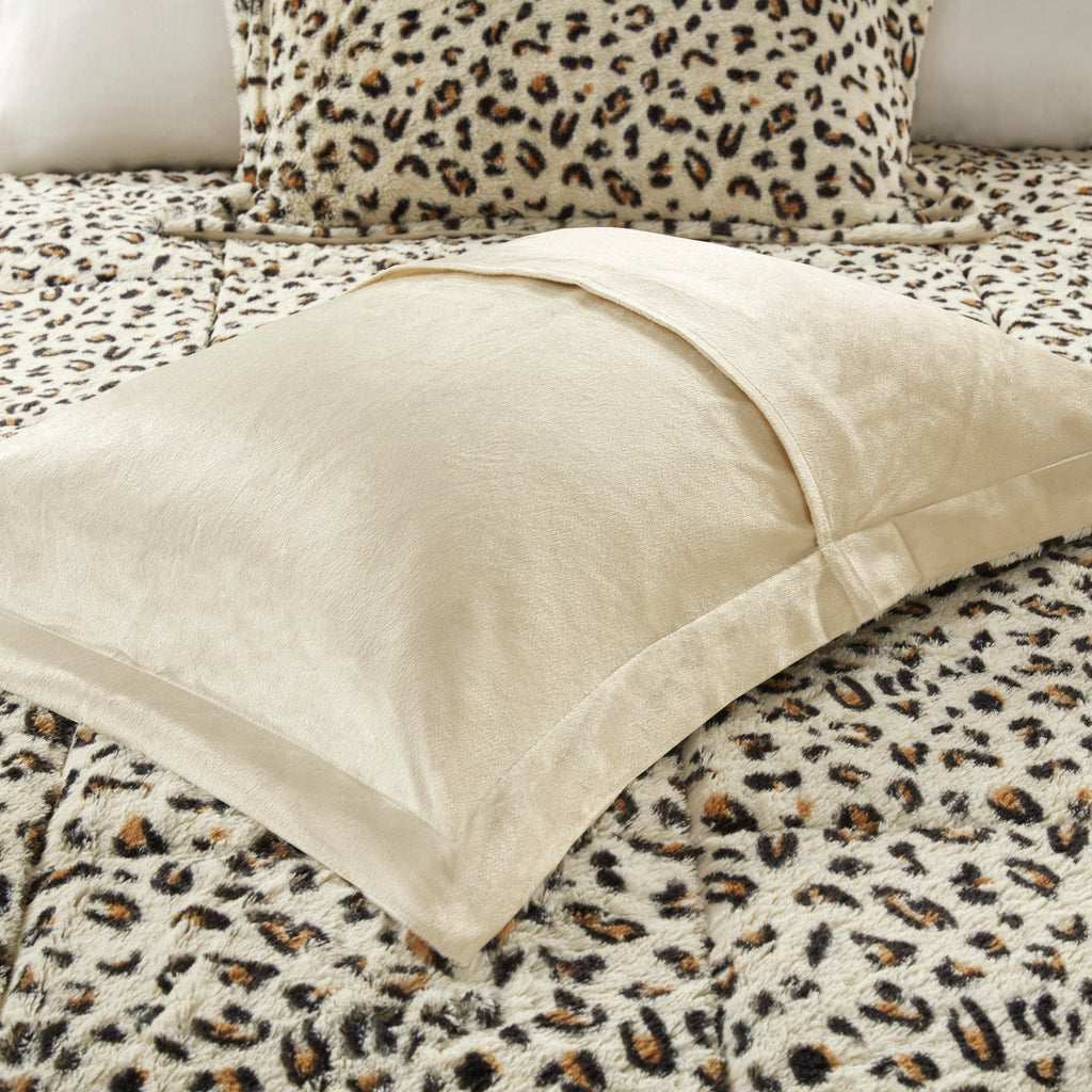Madison Park Marselle Faux Fur Comforter Set
