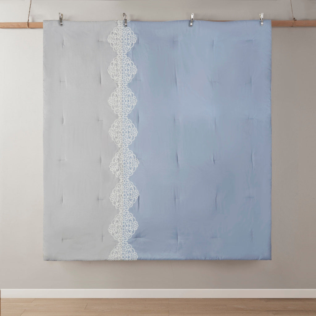 Madison Park Vera 8 Piece Embroidered Microfiber Comforter Set