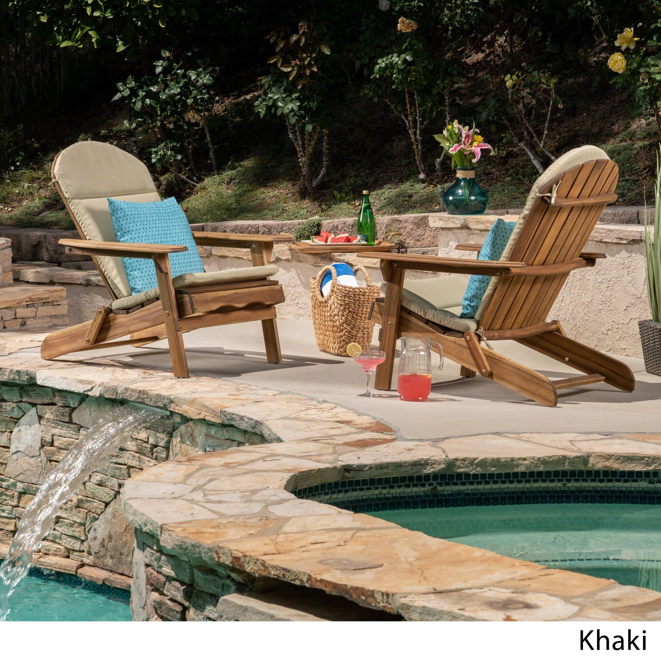Malibu Adirondack Chair Cushions (Set of 2) by Christopher Knight Home