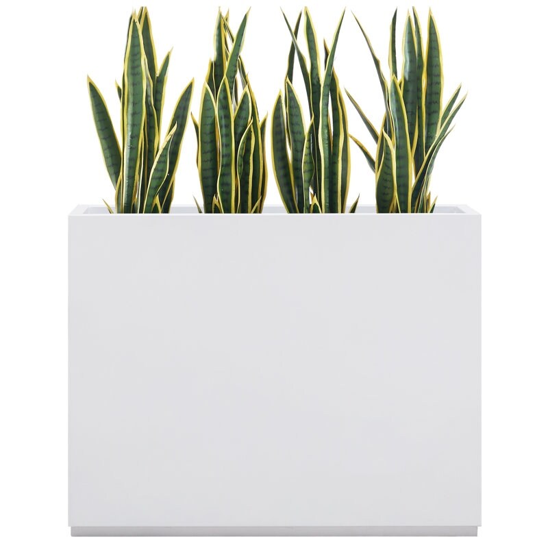 Jardinière métallique robuste pour plantes d'extérieur, 96 x 25 x 76 cm (L x l x H) - 96 x 76 x 25 cm (l x l x H)
