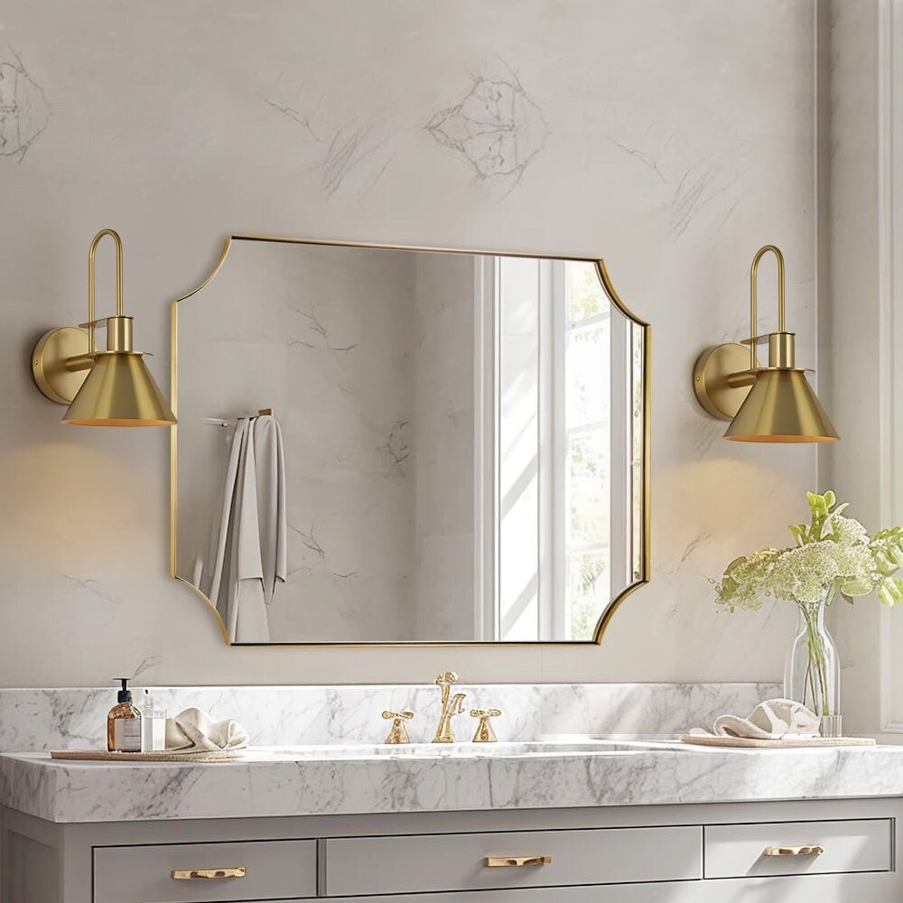 Mid-century Modern 1-Light Cone Wall Sconce - 7in Bedroom Light