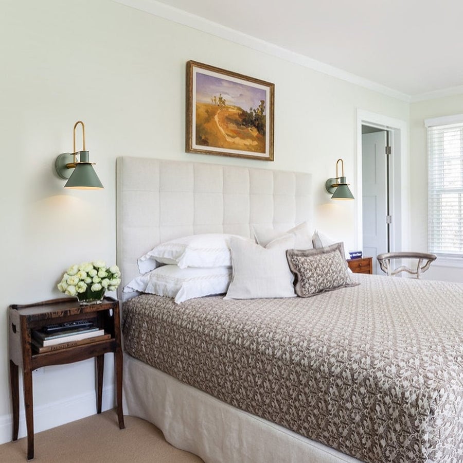 Mid-century Modern 1-Light Cone Wall Sconce - 7in Bedroom Light