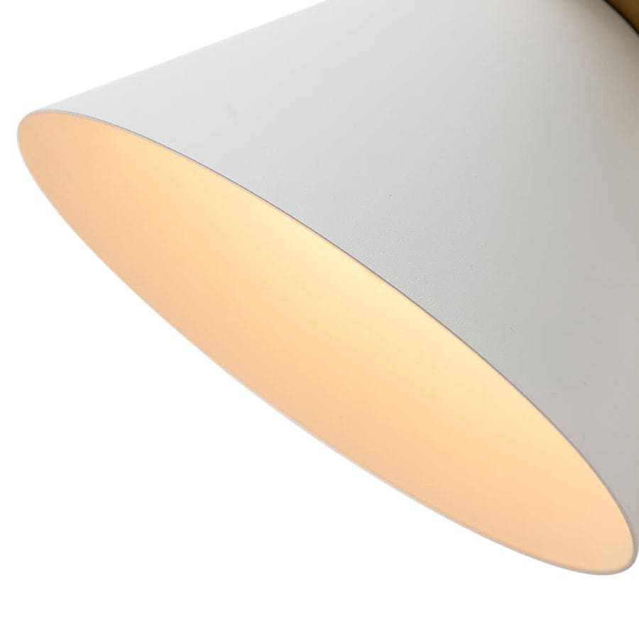 Mid-century Modern 1-Light Cone Wall Sconce - 7in Bedroom Light