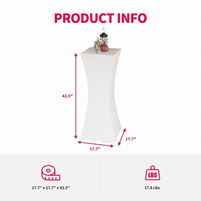 Table de cocktail Mixoy aux couleurs changeantes avec taille fine, table de pub lumineuse rechargeable sans fil pour fête, mobilier d'ambiance LED