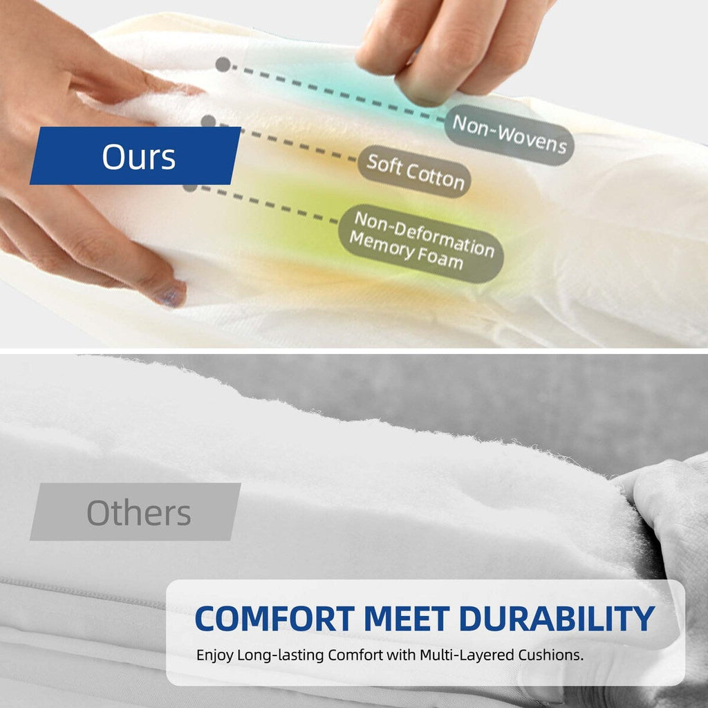 Moasis 3 Pieces Outdoor Wicker Furniture Patio Bistro Set with 2 Chairs and Coffee Table