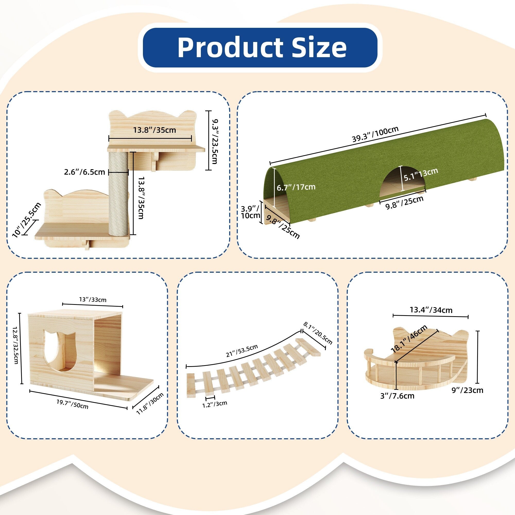 Ensemble d'étagères murales pour chat Moasis, ensemble d'escalade en bois pour chat