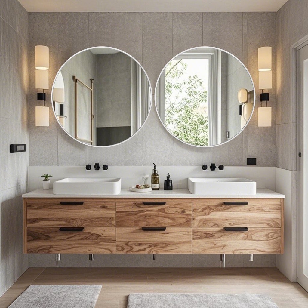 Modern Bathroom Wall Mounted Round Vanity Mirror
