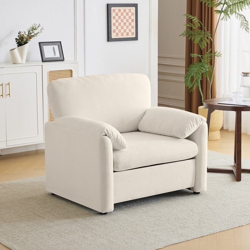 Modern Elephant Ears Armchair Accent Sofa Comfortable Seating for Living Room & Bedroom