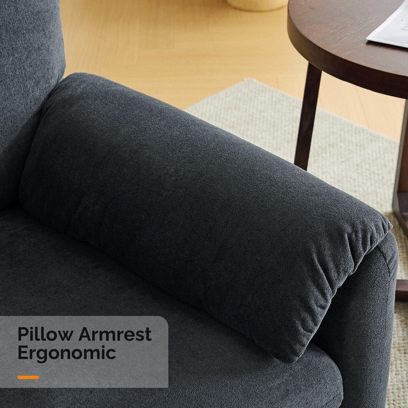 Modern Elephant Ears Armchair Accent Sofa Comfortable Seating for Living Room & Bedroom