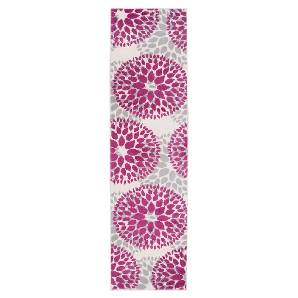 World Rug Gallery Modern Floral Circles Area Rug