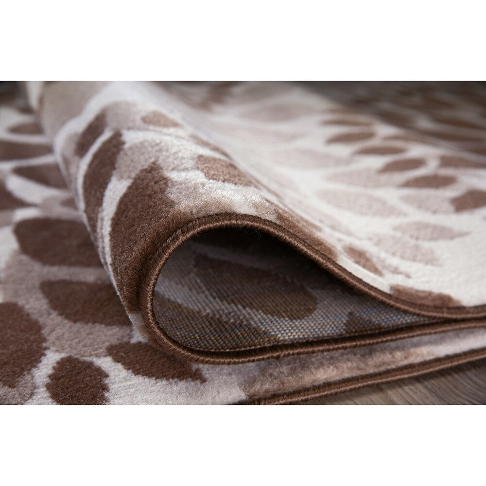 World Rug Gallery Modern Floral Circles Area Rug