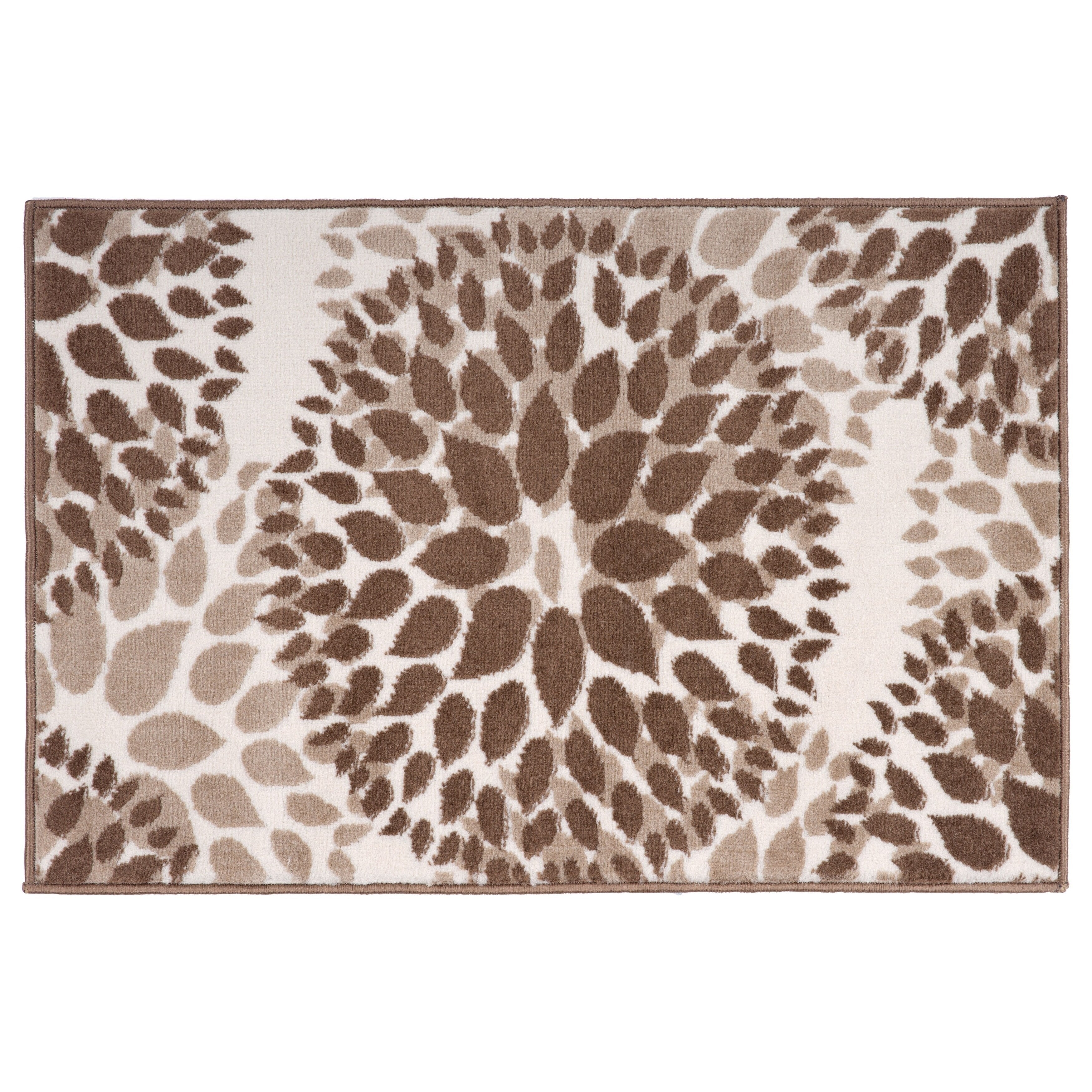 World Rug Gallery Modern Floral Circles Area Rug
