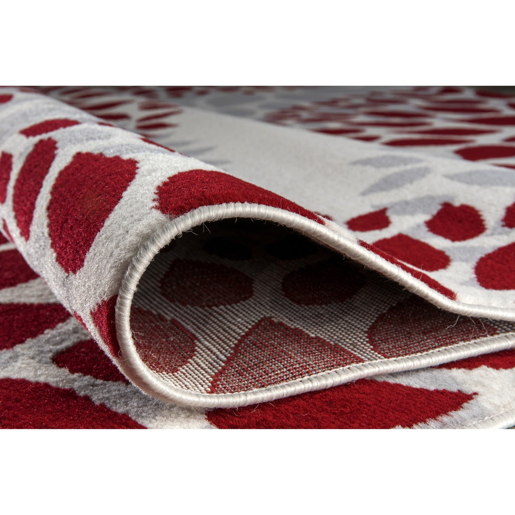 World Rug Gallery Modern Floral Circles Area Rug