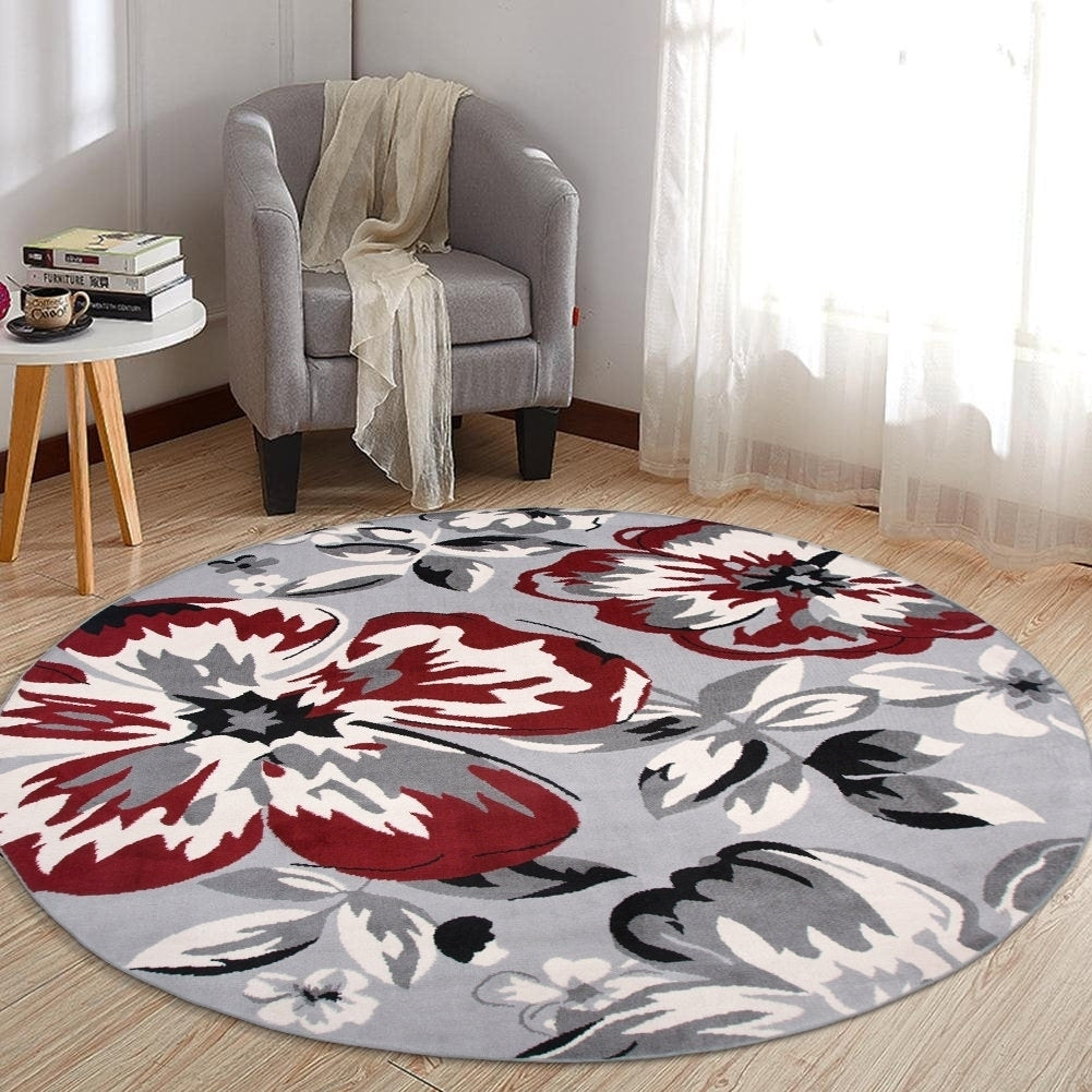 World Rug Gallery Modern Floral Design Area Rug