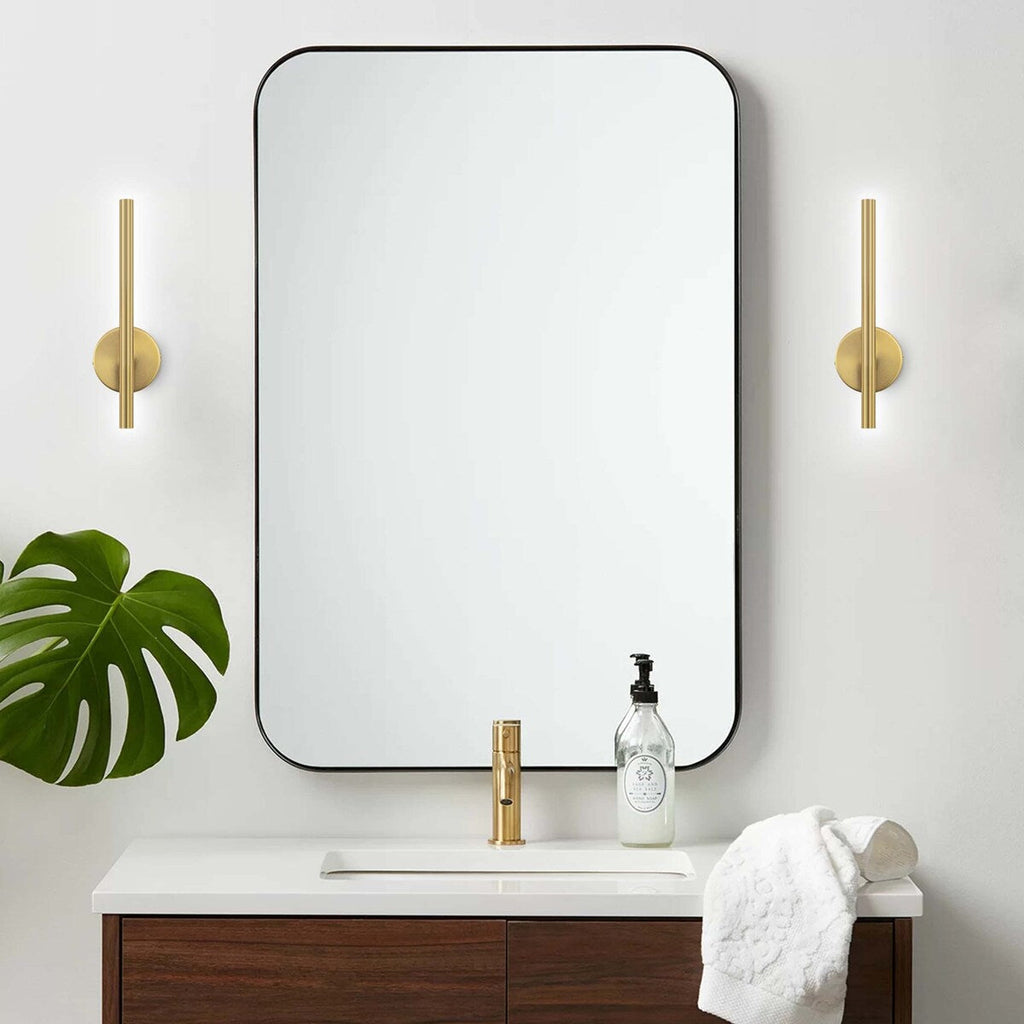 Modern Industrial Minimalist Metal LED Integrated Linear Strip Wall Light Sconce