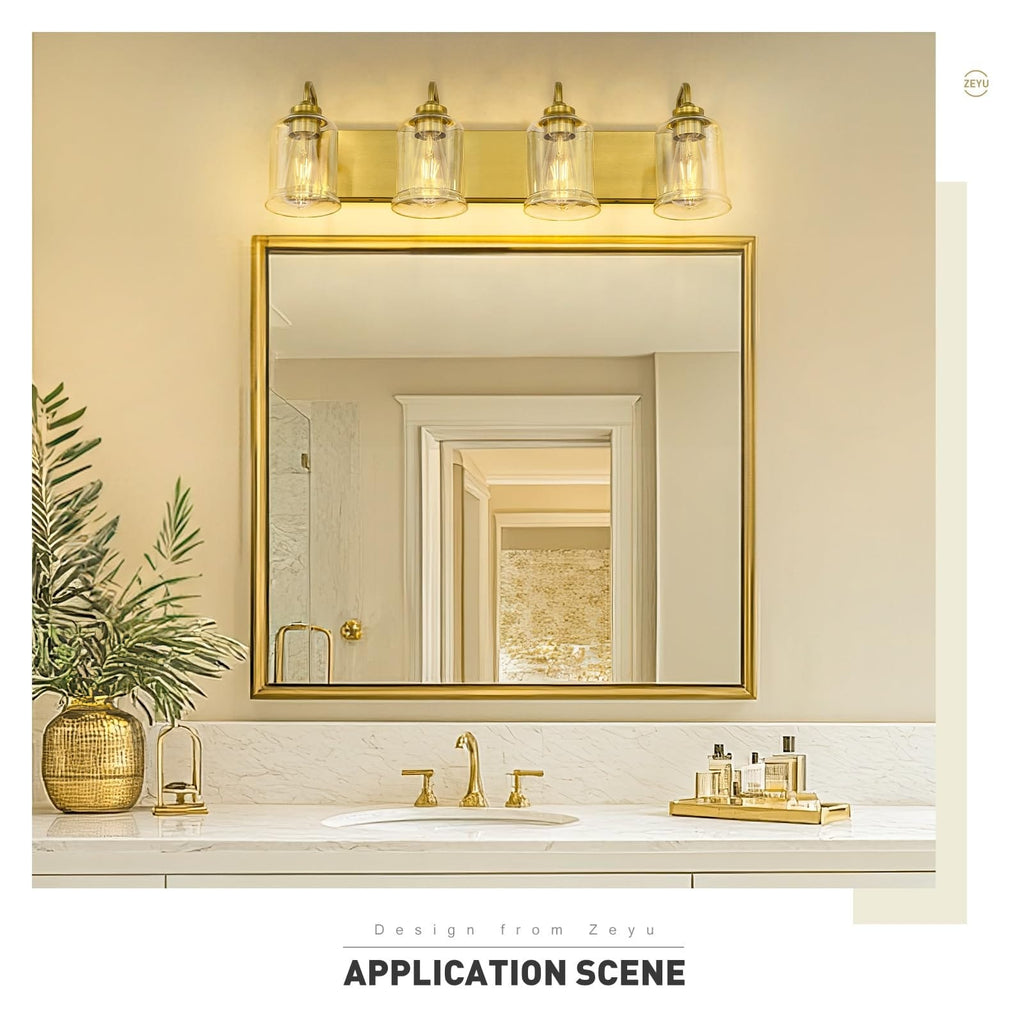 3/4/5/6-Light Modern Vanity Lights Over Mirror for Bathroom