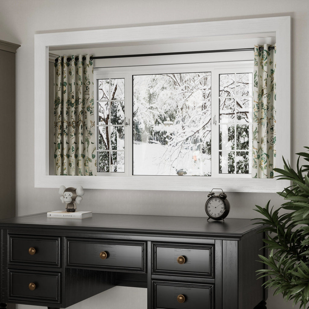 Modern Wall Mirrors, Rectangular Mirror with Wood Framed, Bathroom Mirror Barn Mirror Barn Door Mirror with Multi Size